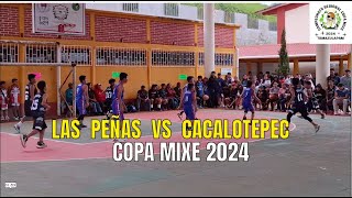 LAS PEÑAS VS CACALOTEPEC COPA MIXE 2024 [upl. by Hairim439]