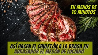 Chuletón de 1 kilo a la brasa en menos de 10 minutos 👉 Así se hace en Abrasador El Mesón de Luciano [upl. by Inek]