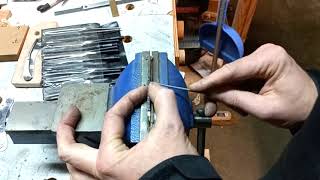 Guillochage  Knife Filework  Comment faire une liane [upl. by Trinia658]