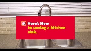 Unclogging a Kitchen Sink Heres How [upl. by Leisha185]