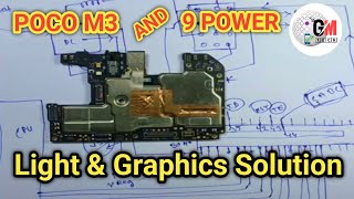 Display Graphics Problem Fault Tracing  Redmi 9 power poco M3 Display Problem Solution [upl. by Lerred310]