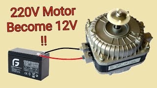 Low Voltage Induction Motor  How to convert a 220V Motor to 12V Motor [upl. by Fred]