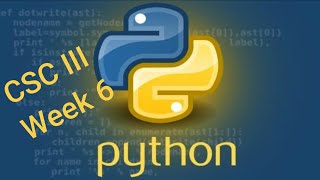 CSC III  Week 6  Python SQLite and Pandas and Matplotlib [upl. by Ahsitnauq]