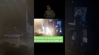 reacción de los participantes al minutazo de Aczino vs mks [upl. by Milan]