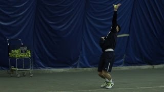 How to Hit a Flat Serve  Tennis Lessons [upl. by Moersch]