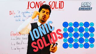 Types of Crystalline solids  Ionic Solids  complete lecture by Dur chemist [upl. by Arayc300]