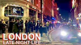 London Live Cam 🔴 Friday ‘ Late Night’ Walk  Soho  Leicester Square  Chinatown  28042023 [upl. by Haley]