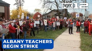 Albany teachers to begin strike Tuesday classes canceled [upl. by Lrac892]