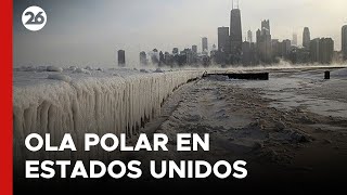 OLA POLAR  Las imágenes del frío extremo en Norteamérica [upl. by Nymsaj846]