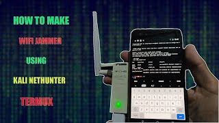 How to make wifi jammer using wifi adapter kali nethunter  Termux  wifi jamming [upl. by Amador541]