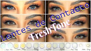 Nuevos lentes de contacto FRESH TONE  auroramakeup [upl. by Drawyeh]