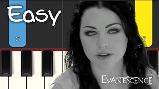 Evanescence  My Immortal  EASY PIANO TUTORIAL [upl. by Ringsmuth]