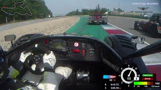 Crazy full race chase Radical sr3 VS sr8 Brno Carbonia cup 2262023 [upl. by Richey14]