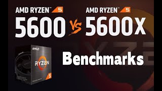 AMD Ryzen 5600 VS 5600X CPU Review amp Benchmarks [upl. by Esertak]