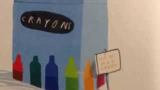 The Day the Crayons Quit book trailer [upl. by Llirrehs]