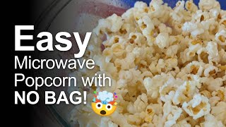 Easy Microwave Popcorn Treat With No Bag [upl. by Doniv265]