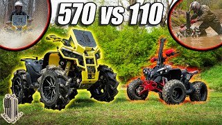 Canam 570 Vs Canam 110 TERRIBLE IDEA [upl. by Naols]