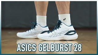 ASICS GELBURST 28 實鞋介紹  全能速度型球鞋的代名詞！中筒樣式設計更流線好看了～ [upl. by Trueblood285]