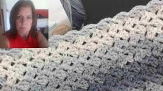 Crochet blanket for beginners This easy dimond cluster is simpley beautiful [upl. by Amarillis]