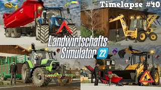 PROBLEME beim HALLENABRISS 🤬🚜💨 Ein NEUES BAUPROJEKT mit TheCamPeRYT🤔🏗️👷‍♂️LS22  Timelapse 40 [upl. by Portwine]