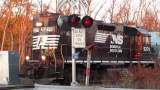 NS 5279 Switching November 2016 Gibbstown and Crossing at Bridgeport New Jersey [upl. by Ailaham]