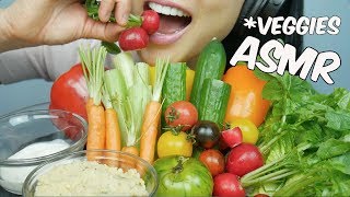 ASMR Veggie Platter EXTREME CRUNCHY EATING SOUNDS No Talking  SASASMR [upl. by Thetos]