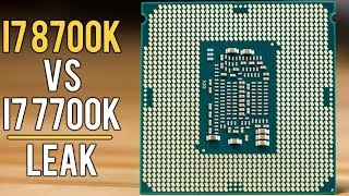 Intel i7 8700K vs 7700K Gaming Benchmarks [upl. by Putnem]