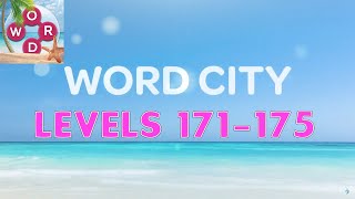 Word City Connect Word Game Levels 171  175 Answers [upl. by Veator]