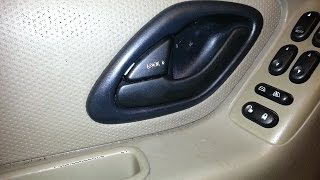 Front inside door handle replacement 20012007 Ford Escape [upl. by Rosalynd]