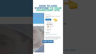 How to quickly add all your employees to your SharePoint Site shorts sharepoint permissions [upl. by Oiromed]