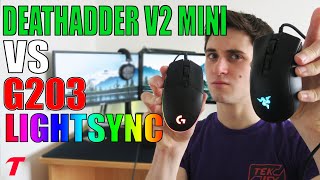 Logitech G203 Lightsync vs Razer DeathAdder V2 Mini  Simple Choice [upl. by Linneman]