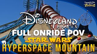 Hyperspace Mountain  On Ride  Disneyland Paris [upl. by Diahann]