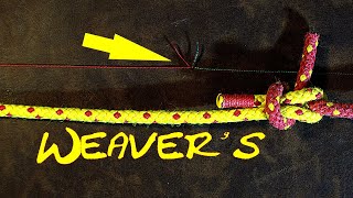 How to Tie the Weavers Knot  How to Join Two Pieces of Yarn [upl. by Kevon114]