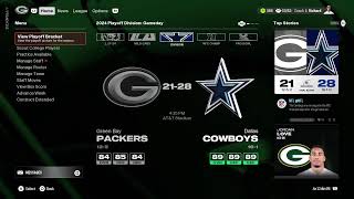 S1 Divisional Round ELITE Madden 25  Packers vs Cowboys [upl. by Desmond296]