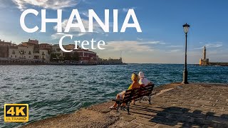 Chania Old Town Walking Tour 4K The History and Beauty of Greece [upl. by Mellitz]