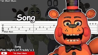 Five Nights at Freddys 1  Song Guitar Tutorial [upl. by Ardnuyek]