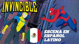 Invencible se encuentra con SpiderMan  Invencible temporada 2 Escena en Español Latino [upl. by Eenyaj759]