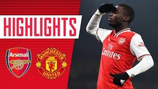 WHAT A PERFORMANCE  HIGHLIGHTS  Arsenal 20 Manchester United  Jan 1 2020 [upl. by Lertnek]