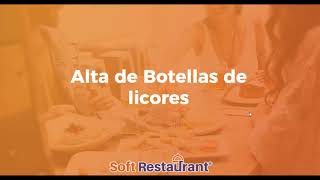 Soft Restaurant®  Alta de licores como productos de venta [upl. by Ahsiadal]