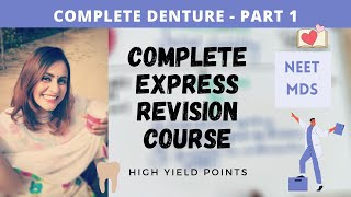 express revision  complete denture part 1 [upl. by Davine397]