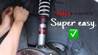 adjusting coilovers on 350z [upl. by Jermain]