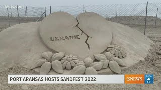 Port Aransas hosts Sandfest 2022 [upl. by Refanej]