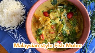 EASY MalaysianStyle Fish Molee Recipe  Simple Kerala Indian Cuisine  Sus Cookbook [upl. by Sawtelle]