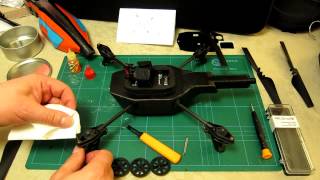 Parrot AR Drone 20  Repair Part 4 of 4  Gear Shaft amp Circlips Bottom cover on amp test [upl. by Elrebma]