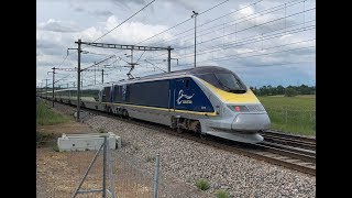 High speed trains  Eurostar TGV InOui OUIGO in France [upl. by Alyk]