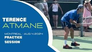 Terence Atmane practice session at the National Bank Open in Montreal  Aug 24 2024 [upl. by Vladamir]