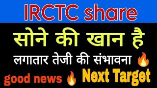 IRCTC SHARE  IRCTC SHARE LATEST NEWS  IRCTC SHARE PRICE TARGET  IRCTC NEWS TODAY [upl. by Genvieve]