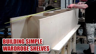 Installing Simple MDF Dressing Room Shelving amp Clothes Rails [upl. by Nyleimaj]