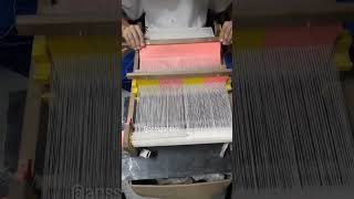 Weaving on a DIY Rigid Heddle Loom [upl. by Brey847]