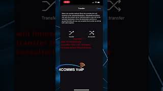 How to transfer a call using the IOS 3CX app shorts 3cx 3cxtips [upl. by Anairdna]